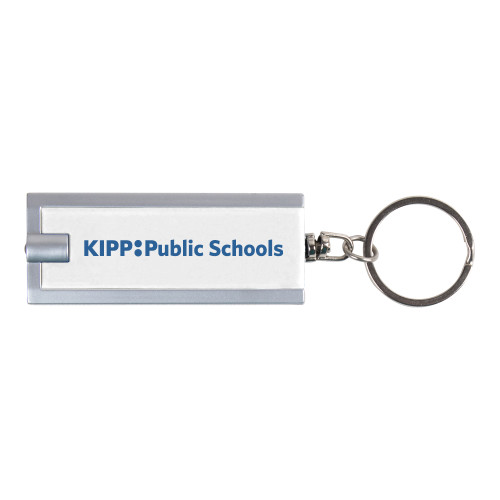 Turbo White Flashlight Key Holder-KIPP Public Schools Flat