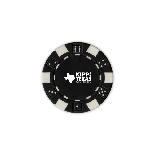 Black Game Chip-KIPP Texas Stacked Logo