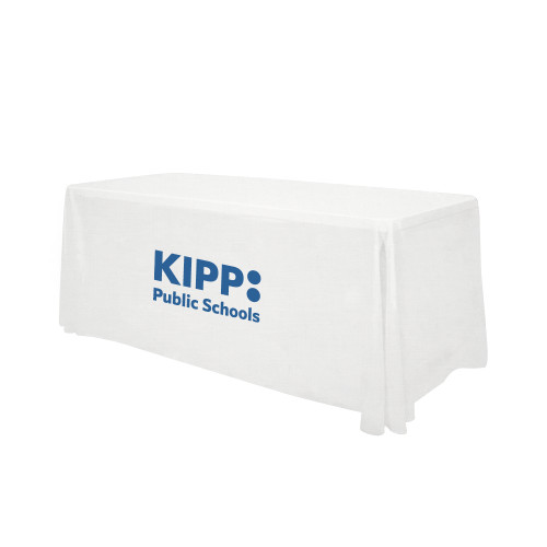 White 6 foot Table Throw-KIPP Public Schools