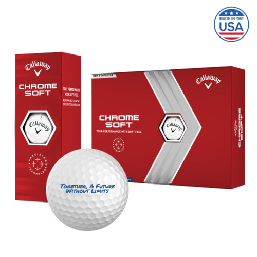 Callaway Chrome Soft Golf Balls 12/pkg-Tagline