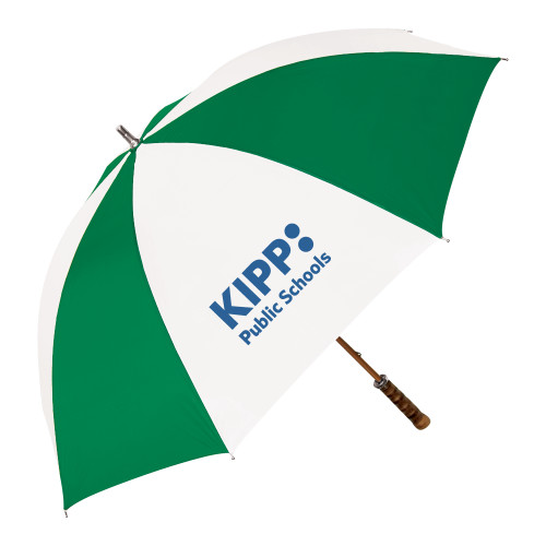 64 Inch Kelly Green/White Umbrella-KIPP Public Schools