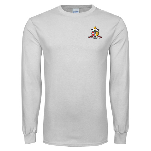 White Long Sleeve T Shirt-Crest