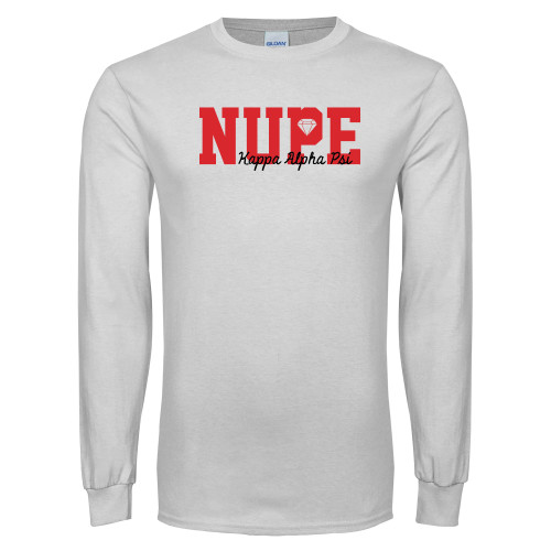 White Long Sleeve T Shirt-Nope Kappa Alpha PSI