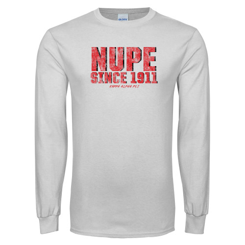 White Long Sleeve T Shirt-Nupe Since 1911