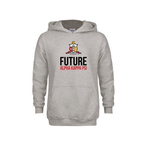 Youth Grey Fleece Hood-Crest Future Alpha Kappa PSI