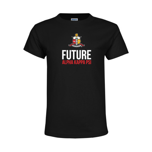 Youth Black T Shirt-Crest Future Alpha Kappa PSI