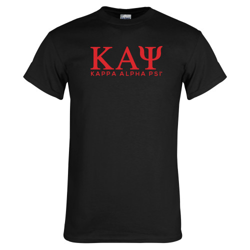 Black T Shirt-Greek Letters Kappa Alpha PSI