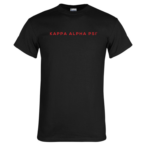 Black T Shirt-Kappa Alpha PSI Wordmark