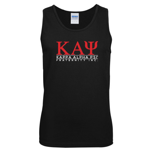 Black Tank Top-Kappa Alpha PSI Fraternity Inc Stacked