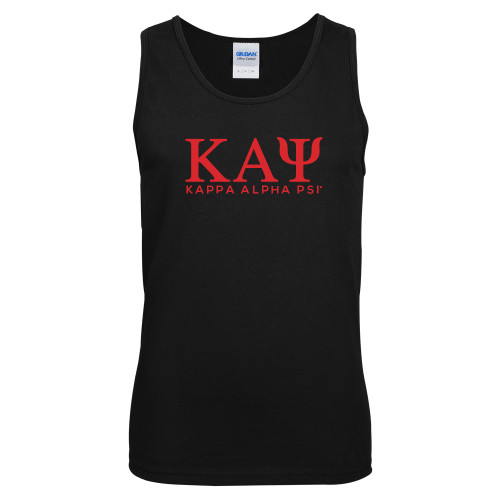 Black Tank Top-Greek Letters Kappa Alpha PSI