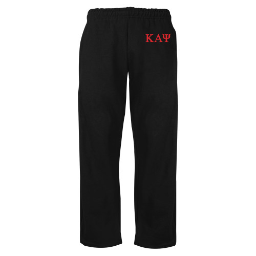 Black Fleece Open Bottom Pant-Greek Letters