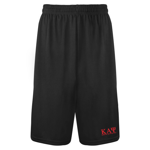 Black Performance Classic 9 Inch Short-Greek Letters Kappa Alpha PSI
