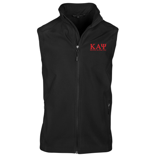 Black Softshell Core Vest-Greek Letters Kappa Alpha PSI