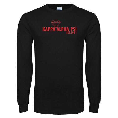 Black Long Sleeve T Shirt-Kappa Alpha PSI Est.1911