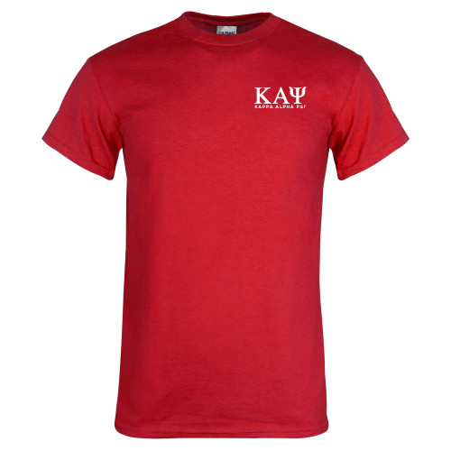Red T Shirt-Greek Letters Kappa Alpha PSI