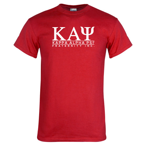 Red T Shirt-Kappa Alpha PSI Fraternity Inc Stacked