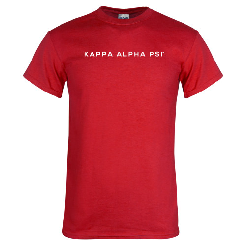 Red T Shirt-Kappa Alpha PSI Wordmark