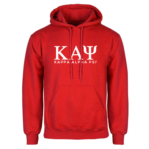 Red Fleece Hoodie-Greek Letters Kappa Alpha PSI