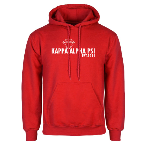 Red Fleece Hoodie-Kappa Alpha PSI Est.1911