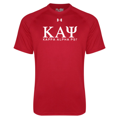 Under Armour Red Tech Tee-Greek Letters Kappa Alpha PSI