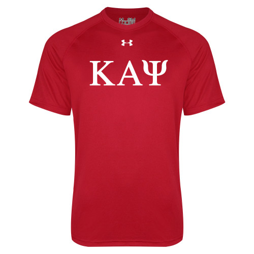 Under Armour Red Tech Tee-Greek Letters