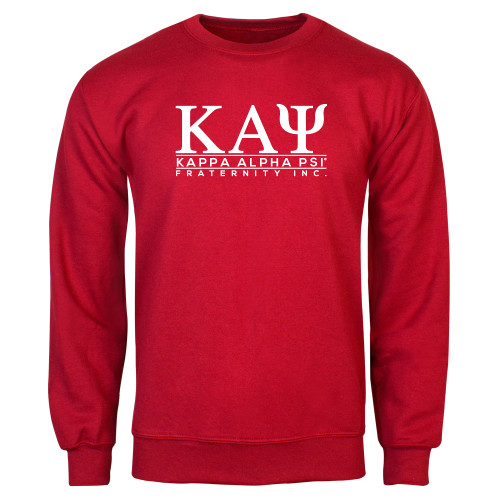 Red Fleece Crew-Kappa Alpha PSI Fraternity Inc Stacked