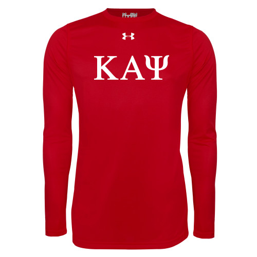 Under Armour Red Long Sleeve Tech Tee-Greek Letters