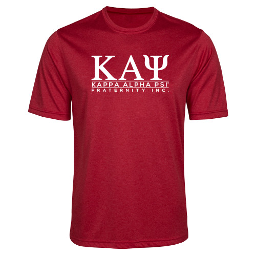 Red Heather Performance Contender Tee-Kappa Alpha PSI Fraternity Inc Stacked
