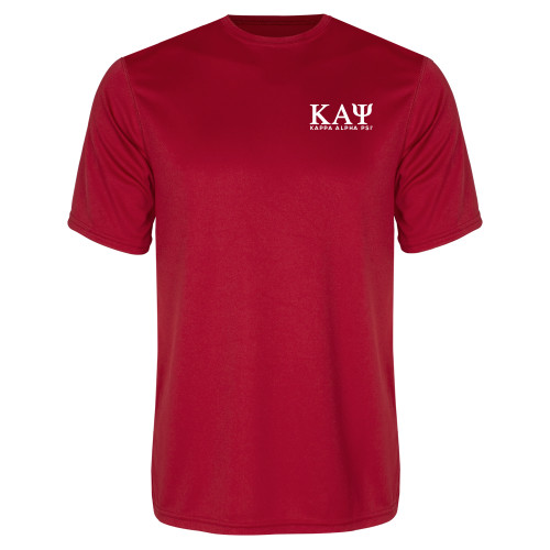 Red Performance Tee-Greek Letters Kappa Alpha PSI