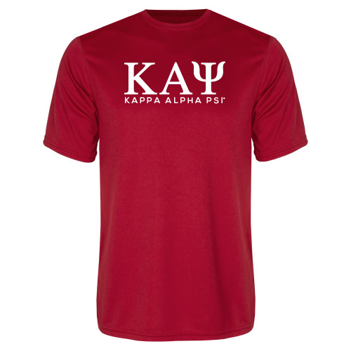 Red Performance Tee-Greek Letters Kappa Alpha PSI