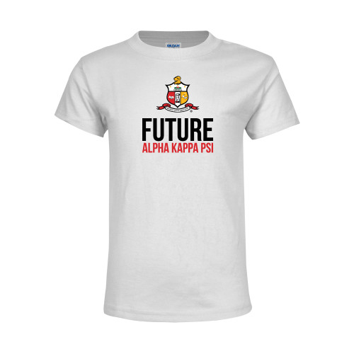 Youth White T Shirt-Crest Future Alpha Kappa PSI