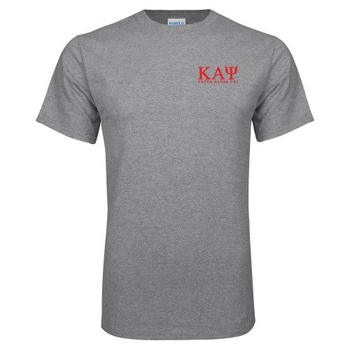 Grey T Shirt-Greek Letters Kappa Alpha PSI