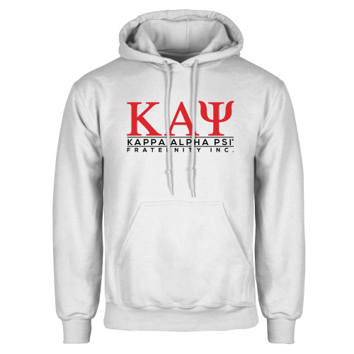 White Fleece Hoodie-Kappa Alpha PSI Fraternity Inc Stacked