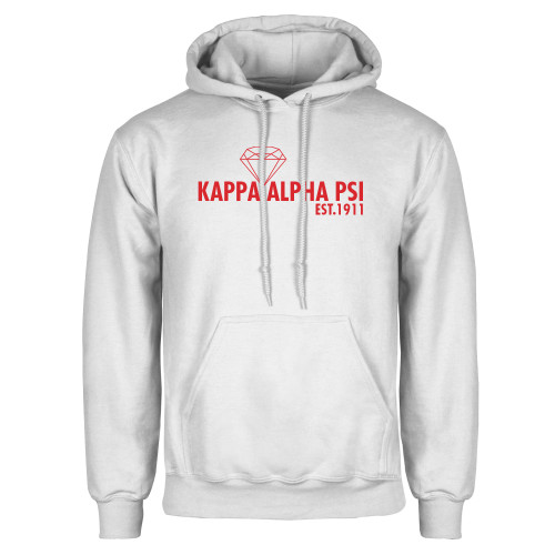 White Fleece Hoodie-Kappa Alpha PSI Est.1911