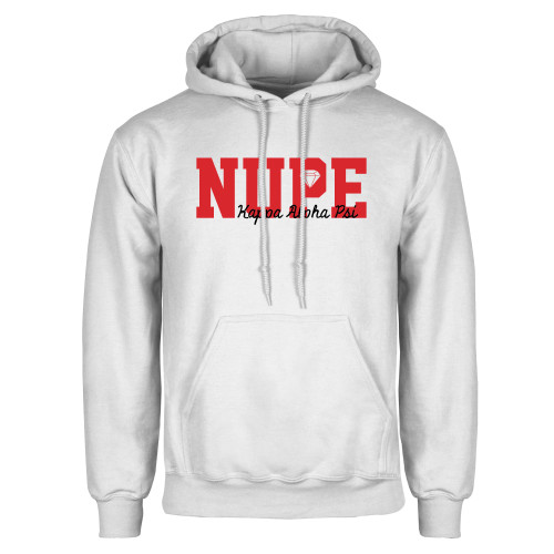 White Fleece Hoodie-Nope Kappa Alpha PSI