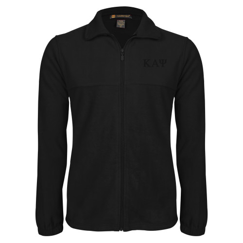 Black Fleece Full Zip Jacket-Greek Letters