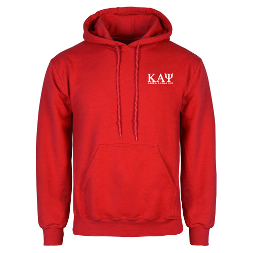 Red Fleece Hoodie-Greek Letters Kappa Alpha PSI