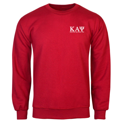 Red Fleece Crew-Greek Letters Kappa Alpha PSI