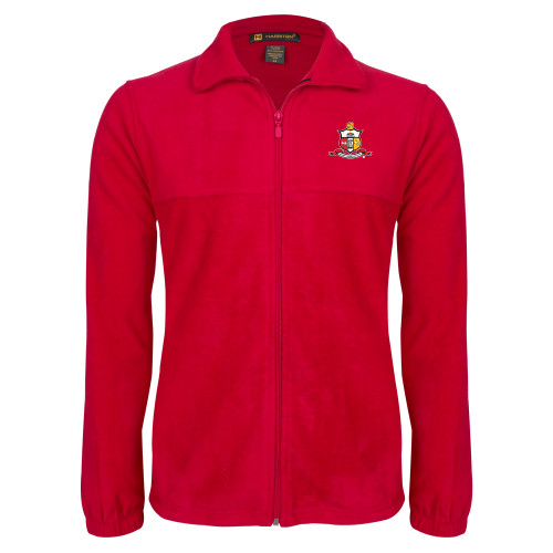 Red Fleece Full Zip Jacket-Crest