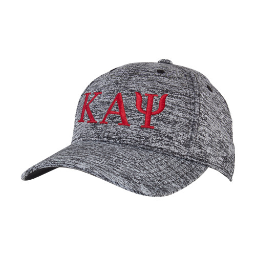 PosiCharge Black/White Electric Heather Hat-Greek Letters