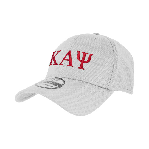 New Era White Diamond Era 39Thirty Stretch Fit Hat-Greek Letters