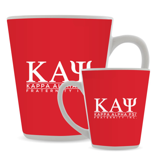 Full Color Latte Mug 12oz-Kappa Alpha PSI Fraternity Inc Stacked