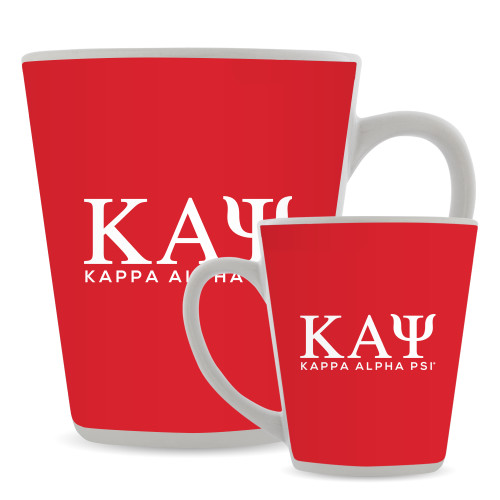 Full Color Latte Mug 12oz-Greek Letters Kappa Alpha PSI