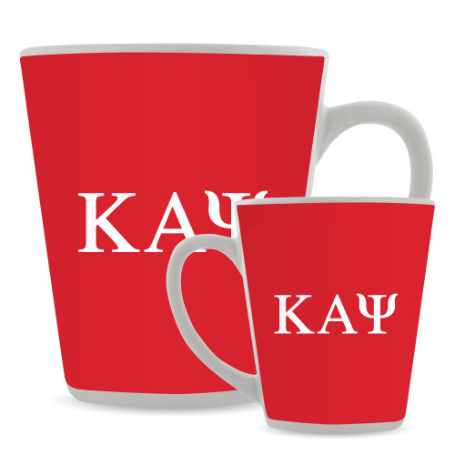 Full Color Latte Mug 12oz-Greek Letters