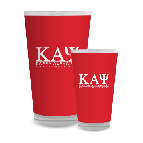Full Color Glass 17oz-Kappa Alpha PSI Fraternity Inc Stacked