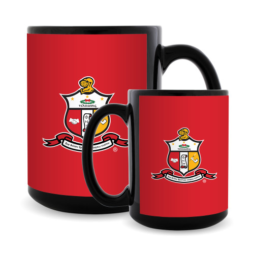 Full Color Black Mug 15oz-Crest