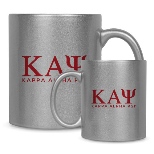 Full Color Silver Metallic Mug 11oz-Greek Letters Kappa Alpha PSI