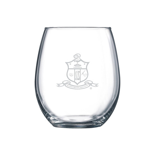 Libbey Stemless Glass 17oz-Crest  Engraved