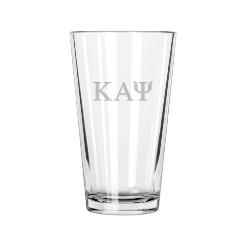 Libbey Glass 16oz-Greek Letters  Engraved