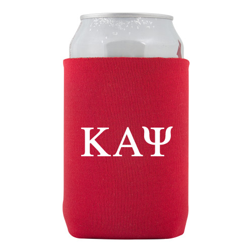 Neoprene Red Can Holder-Greek Letters